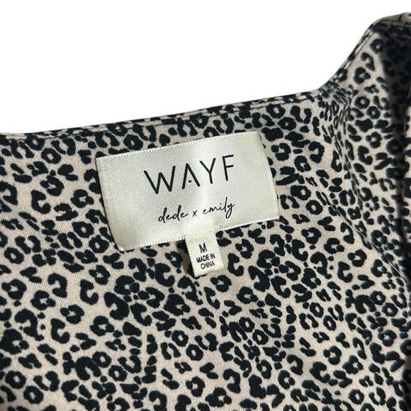 Way Dede x Emily Cheetah Animal Print Midi Dress Women Medium Side Slit - Picture 5 of 9